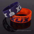 Fabrik benutzerdefinierte 2 Zoll Armband Superman Silikon Wristband